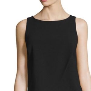 Karen Millen Black Bateau Sleeveless Suit Blouse